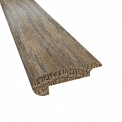 Prefinished Bistro Barn Oak Hardwood 0.438 in thick x 2.188 in wide x 78 in Length Overlap Stair Nose
